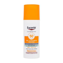 Eucerin Sun Oil Control Tinted Dry Touch Sun Gel-Cream SPF50+ 50 ml sonnenschutz fürs gesicht unisex