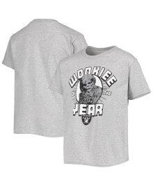 Junk Food big Boys Heathered Gray Las Vegas Raiders Star Wars Wookie of The Year T-shirt
