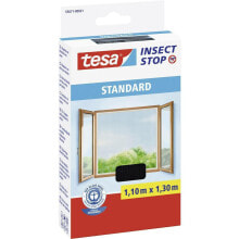 TESA Window Mosquito Net Black Standard 1,1 x 1,3 м