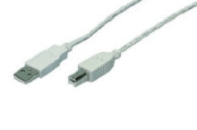 Кабели и разъемы для аудио- и видеотехники M-Cab USB A/USB B 1.8m USB кабель 1,8 m 2.0 Серый 7100038
