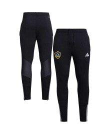 adidas men's Black LA Galaxy 2023 On-Field Team Crest AEROREADY Training Pants
