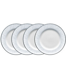 Noritake glacier Platinum Set of 4 Bread Butter and Appetizer Plates, Service For 4