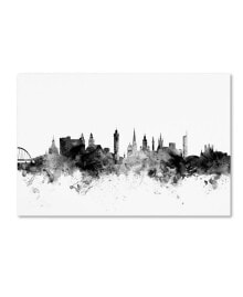 Trademark Global michael Tompsett 'Glasgow Scotland Skyline B&W' Canvas Art - 12