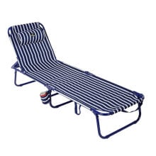 ATOSA 186x56x26 cm Aluminum beach chair