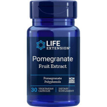 Растительные экстракты и настойки Life Extension Pomegranate Fruit Extract Экстракт плодов граната 30 вегетарианских капсул