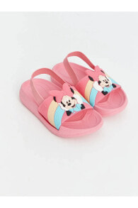 LCW STEPS Minnie Mouse Baskılı Kız Bebek Terlik