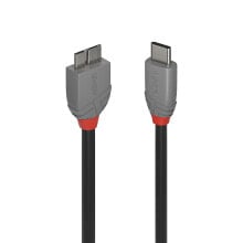 Lindy 36620 USB кабель 0,5 m USB 3.2 Gen 1 (3.1 Gen 1) USB C Micro-USB B Черный