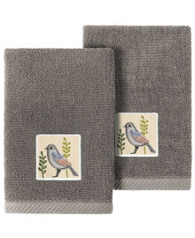 Linum Home textiles Turkish Cotton Belinda Embellished Bath Towel Set, 2 Piece