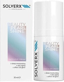 Gesichts- und Augencreme Perlenglanz - Solverx Beauty Pearl Shine Face & Eye Cream