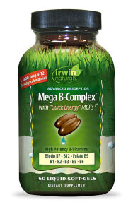 Витамины группы В Irwin Naturals Mega B-Complex with "Quick Energy" MCT's Комплекс витамина группы В 60 капсул