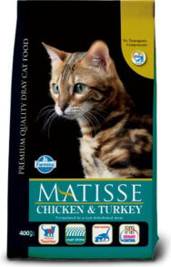Сухие корма для кошек сухой корм для кошек Farmina, Matisse для взрослых, с курицей и уткой, 0.4 кг