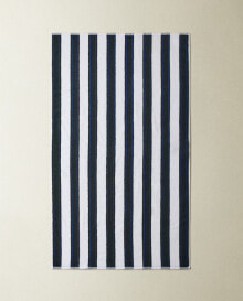 Cotton bath towel with wide stripes купить онлайн