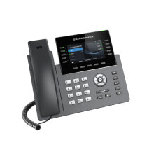 VoIP-оборудование grandstream Networks GRP2615 IP-телефон Черный, Серый Проводная телефонная трубка TFT 10 линий Wi-Fi GRP-2615