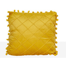 Cushion Romimex Yellow 40 x 5 x 40 cm