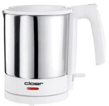 Electric kettles and thermopots cloer 4701 - 1.5 L - 1800 W - Stainless steel - White - Cordless