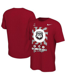 Nike men's Red Georgia Bulldogs College Football Playoff 2022 Peach Bowl Media Night T-shirt