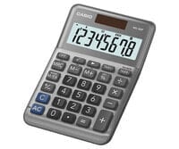 Casio MS-80F - Desktop - Basic - 8 digits - Battery/Solar - Grey