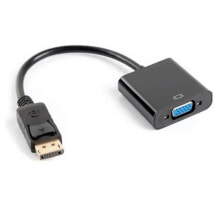 LANBERG AD-0002-BK Display Port/VGA adapter 20 cm