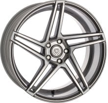 Колесный диск литой ArtForm AF-601 smoke grey polished 8.5x19 ET45 - LK5/112 ML66.5