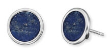 Женские ювелирные серьги серебряные серьги с голубым лазуритом ERE-LP-ST