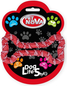 Игрушка для собак Pet Nova TPR Ropebone Red 20cm