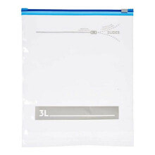 Multi-use Bag Zip 24,5 x 0,01 x 31,5 cm Transparent Polyethylene 3 L