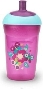 Поильники для малышей детская бутылка для воды Tommee Tippe 360 мл, с соской и одноразовыми вкладышами, розовый TT0131