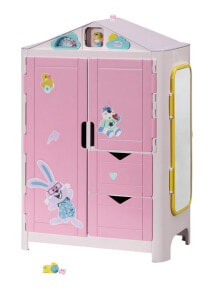 Мебель для кукол BABY born Weather Duck Wardrobe Кукольный шкаф для одежды,пластик 827987