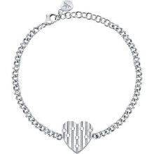 Romantic steel bracelet with an Incanto SAVA10 heart