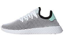 adidas originals Deerupt 防滑耐磨轻便 低帮 运动休闲鞋 男女同款 白黑 / Кроссовки Adidas originals Deerupt B28076