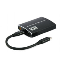 Кабели и разъемы для аудио- и видеотехники кабель USB-C — HDMI GEMBIRD A-CM-HDMIF2-01 Чёрный