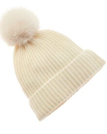 Купить женские головные уборы sofiacashmere: Sofiacashmere Plaited Rib Cashmere Hat Women's White