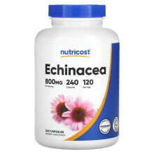 Nutricost, Эхинацея, 400 мг, 240 капсул