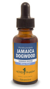 Витамины и БАДы для нервной системы Herb Pharm Jamaica Dogwood Пищевая добавка из корневой коры ямайского кизила для поддержки нервной системы и от незначительной боли 30 мл