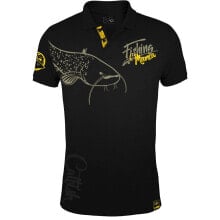 Мужские футболки-поло HOTSPOT DESIGN Fishing Mania CatFish Short Sleeve Polo Shirt