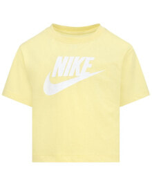 Nike toddler Girls Club Boxy Short Sleeve T-shirt