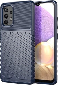 Hurtel Thunder Case elastyczne pancerne etui pokrowiec Samsung Galaxy A72 4G niebieski