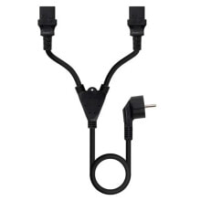 NANOCABLE CEE7/M-2XC13/H 1.8 m Power Cord