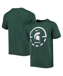 Nike big Boys and Girls Green Michigan State Spartans Team Basketball Legend Performance T-shirt