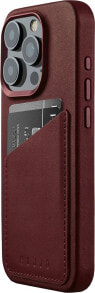 Troubadour Goods Limited Mujjo Full Leather Wallet Case - etui skórzane do iPhone 15 Pro kompatybilne z MagSafe (burgundy)