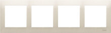 Умные розетки, выключатели и рамки kontakt-Simon Frame 4-fold 54 Premium for cans cardboard-cream plaster (DRK4 / 41)