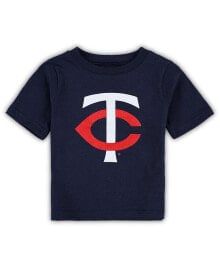 Outerstuff infant Boys and Girls Navy Minnesota Twins Team Crew Primary Logo T-shirt