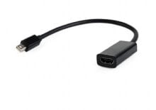 Gembird A-MDPM-HDMIF-02 кабельный разъем/переходник Mini Displayport HDMI Черный