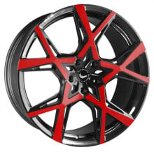 Колесный диск литой Barracuda Project X gloss black flashred 10x22 ET20 - LK5/112 ML73.1