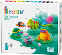 Купить пластилин и масса для лепки для детей TM TOYS: Tm Toys Masa Plastyczna Hey Clay Egzotyczne zwierzęta 15 puszek