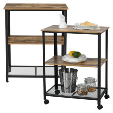 Serving tables and carts