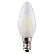 EDM LED Matte Glass Filament Candle Bulb E14 4.5W 470 Lumens 6400K