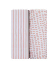 Ely's & Co. waterproof Changing Pad Cover Set | Cradle Sheet Set 100% Cotton Jersey