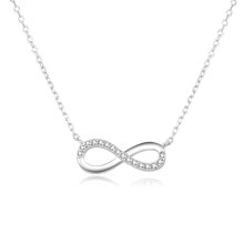 Колье silver necklace with infinity AGS507 / 47L