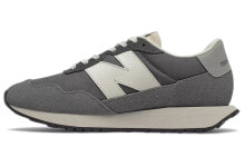 New Balance NB 237 舒适 耐磨 低帮 跑步鞋 女款 灰白色 / Кроссовки New Balance NB 237 WS237DG1